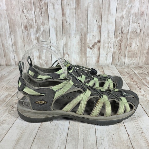 KEEN Women's Whisper Sandals Gray Green Water‎ Hiking Shoes - Picture 1 of 7